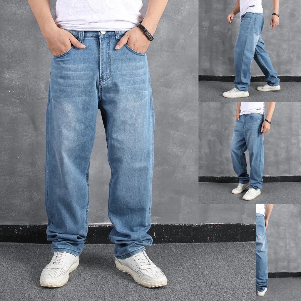 Y2K Baggy Jeans for Men Streetwear Baggy Jeans Embroidery Denim Leisure Simple Dime Pants Men Pants Men Clothing