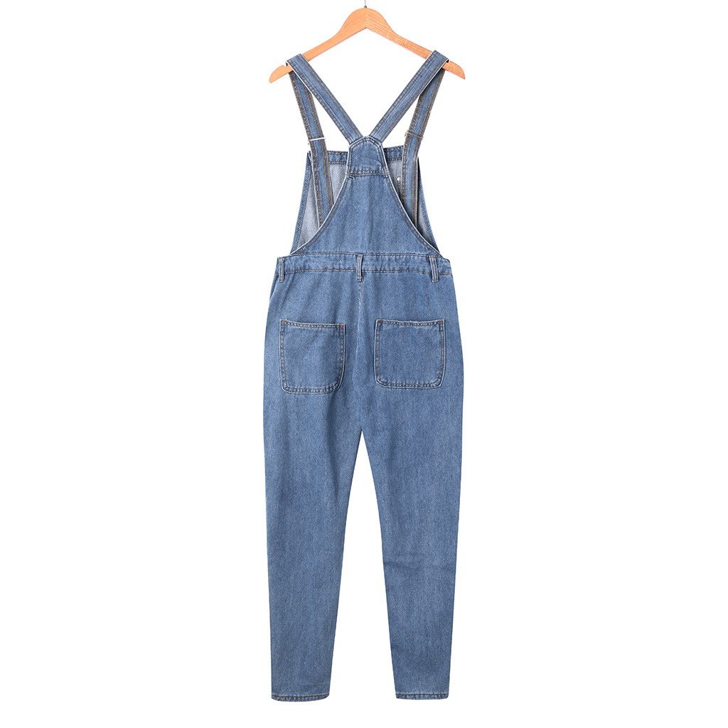 Man Suspender Pants With Pocket Fashion Streetwear 2023 Adjustable Strap Denim Overalls For Man Baggy Long Work Jumpsuit