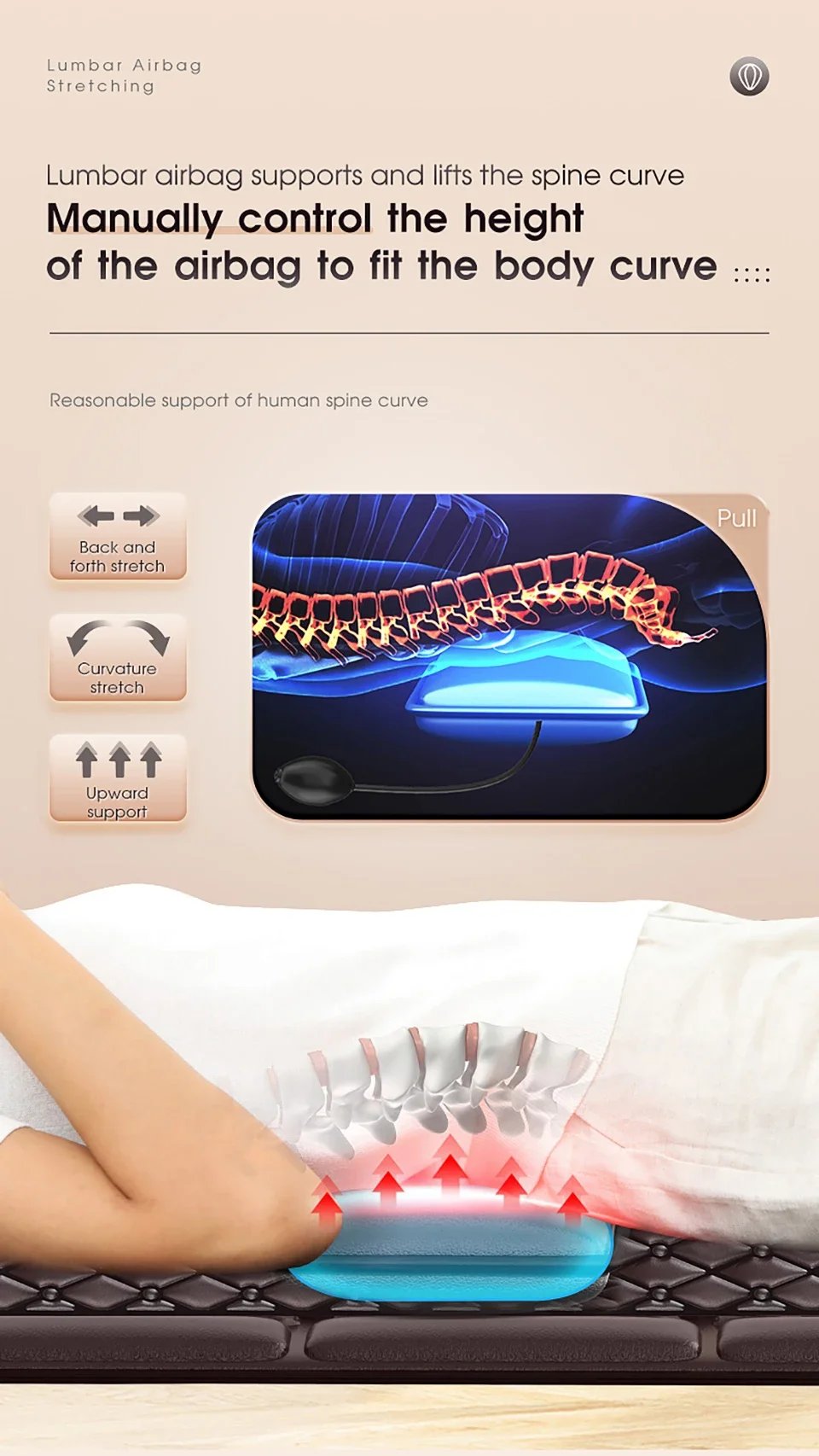 Cansonz Electric Massage Mattress Vibration Heating Massage Cushion Full Body Pain Relief Body Relaxation Full Body Massager