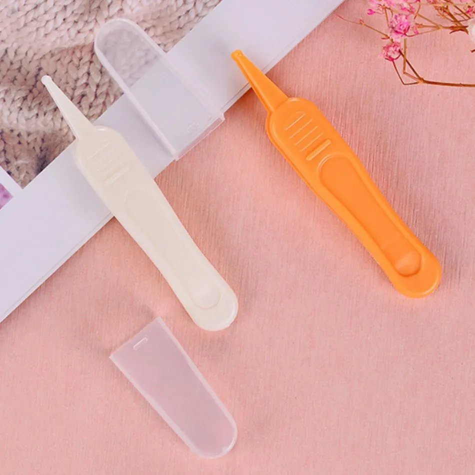 Xgnvpy Toddler Nasal Cavity Care Supplies Baby Dig Booger Clip Infants Ear Nose Navel Safety Tweezers Baby Health Care