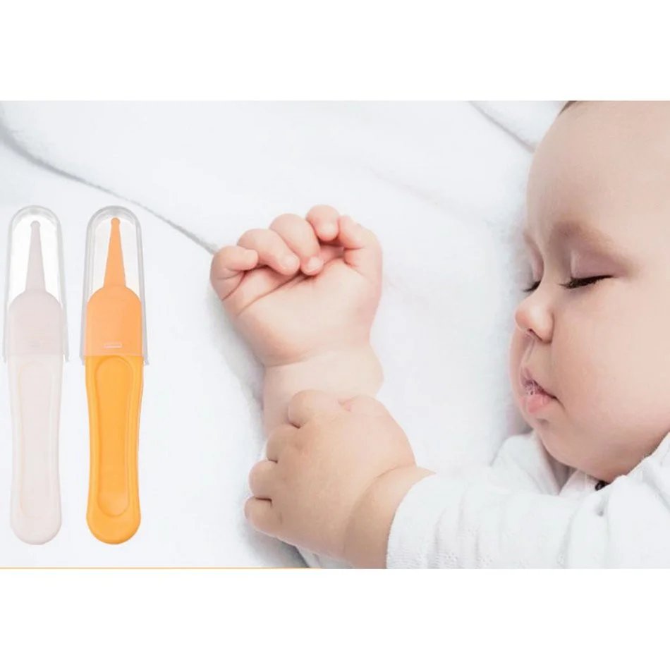 Xgnvpy Toddler Nasal Cavity Care Supplies Baby Dig Booger Clip Infants Ear Nose Navel Safety Tweezers Baby Health Care