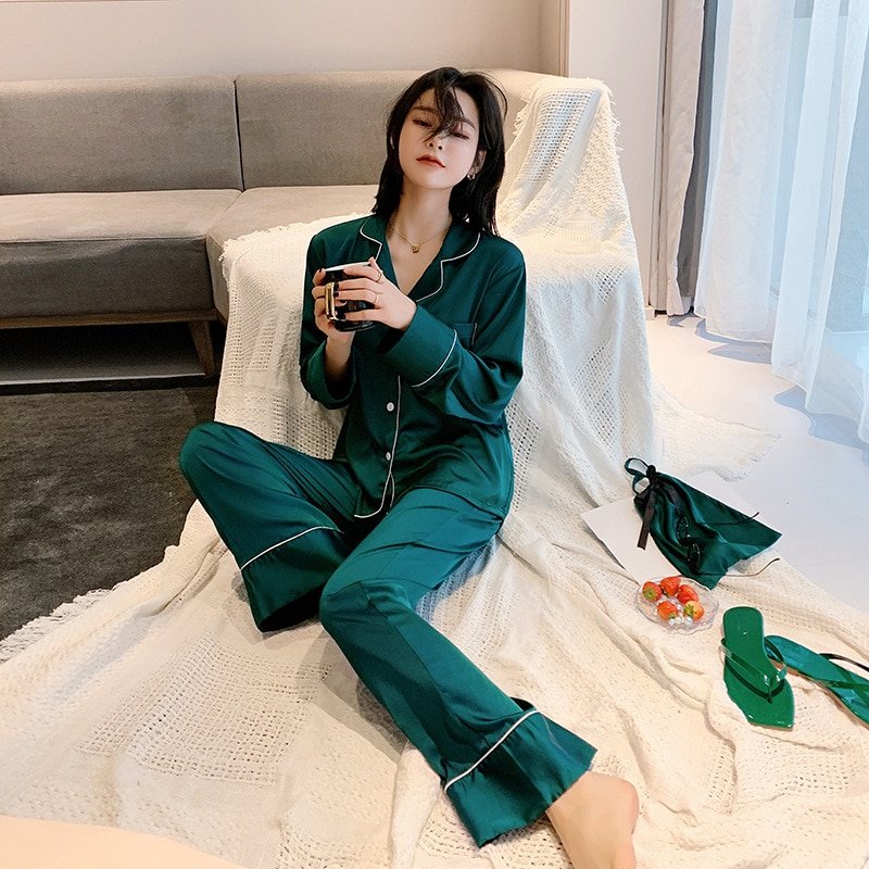 Luxury Long Sleeve Pyjamas Set