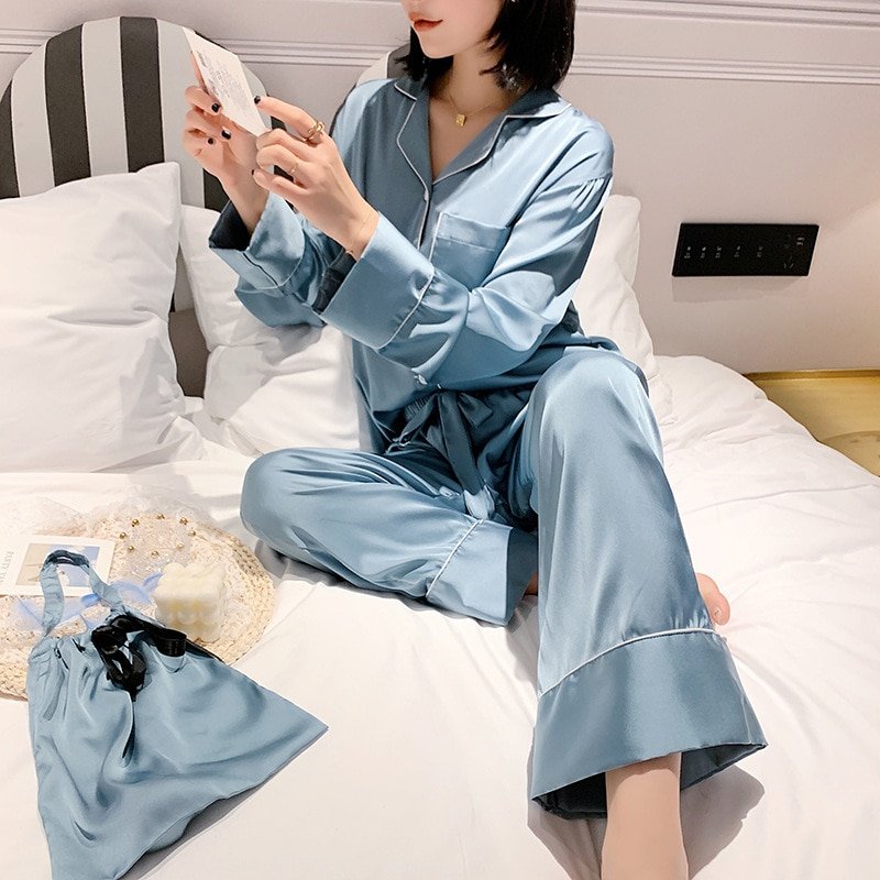 Luxury Long Sleeve Pyjamas Set